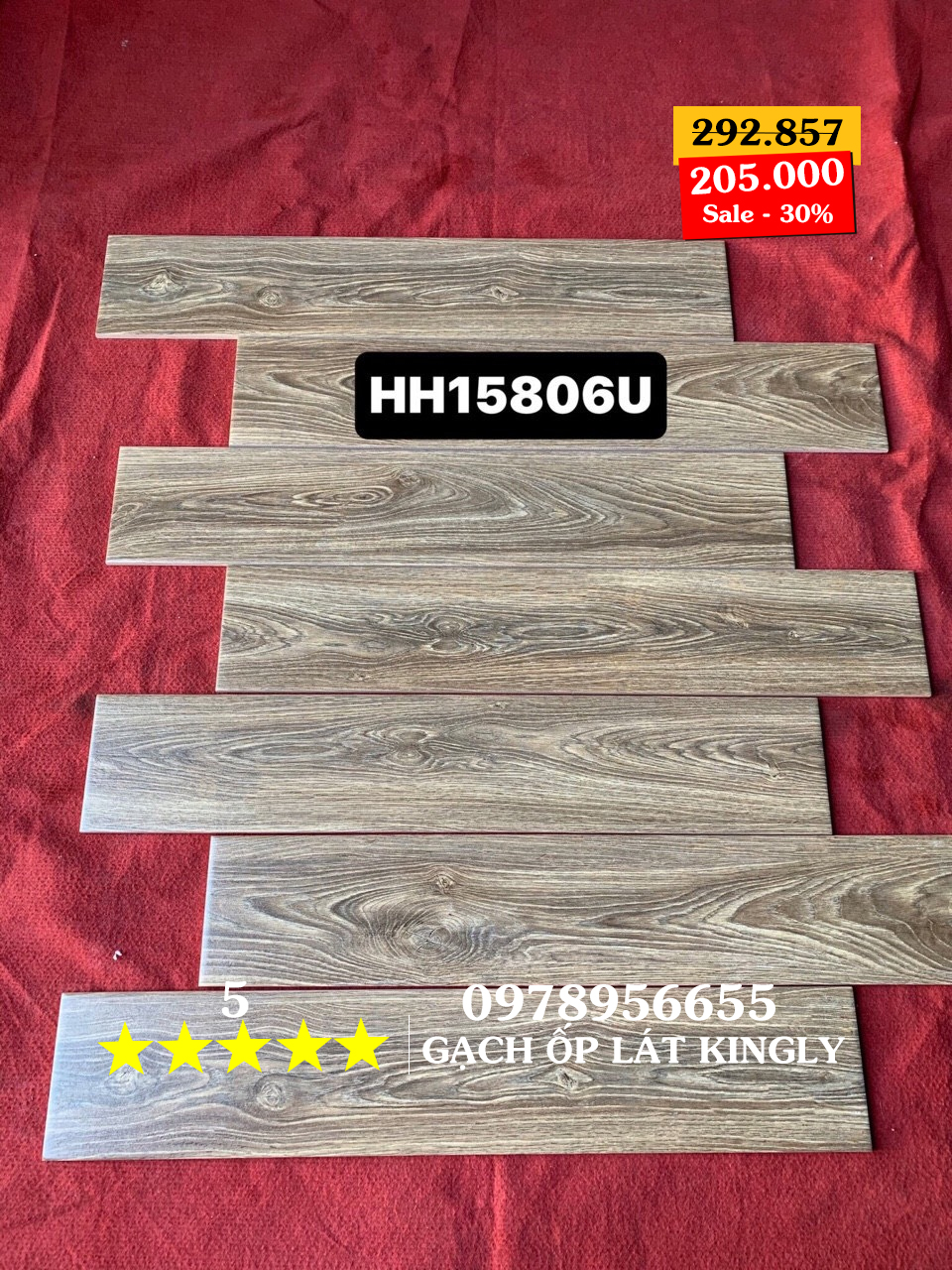 Gạch giả gỗ 150x800 Trung Quốc HH15806U